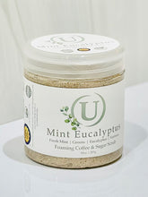 Load image into Gallery viewer, Mint Eucalyptus Foaming Coffee &amp; Sugar Scrub

