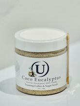 Load image into Gallery viewer, Coco Eucalyptus Foaming Coffee &amp; Sugar Scrub
